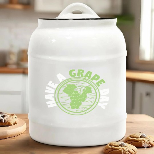 Have A Grape Day Ceramic Cookie Jars