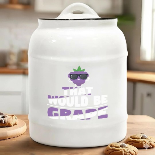 That Would Be Grape Ceramic Cookie Jars