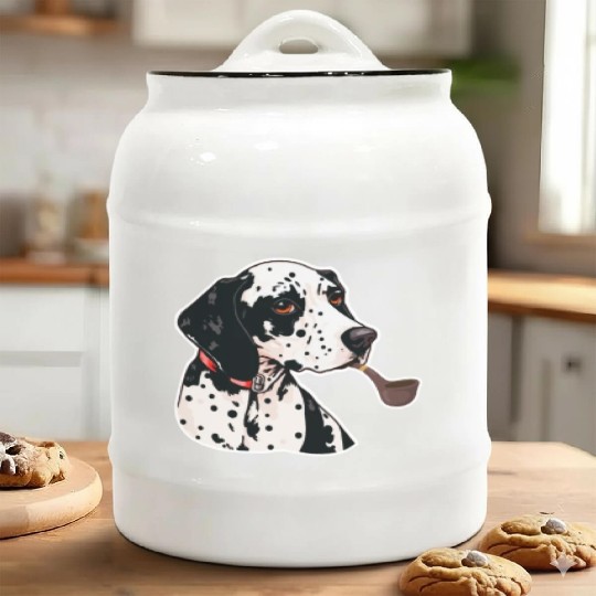 Dalmatian Tabacco Ceramic Cookie Jars