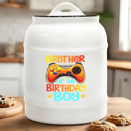 Video Game Brother Of The Gamer Ceramic Cookie Jars