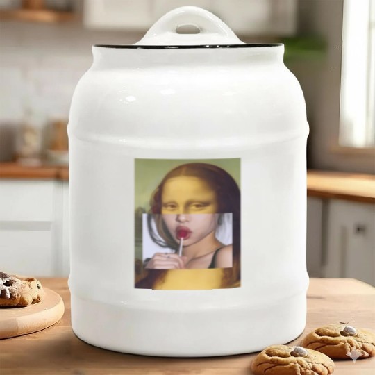 Mona Lisa Lollipop Mona Lisa Ceramic Cookie Jars