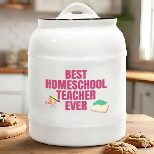 Best Homeschool Teacher Ever Ceramic Cookie Jars