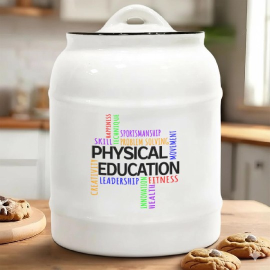 Physical Education Pe Gym Teacher Sport Ceramic Cookie Jars