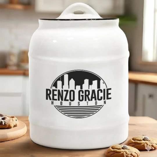 Renzo Gracie Jiu-Jitsu Houston Ceramic Cookie Jars