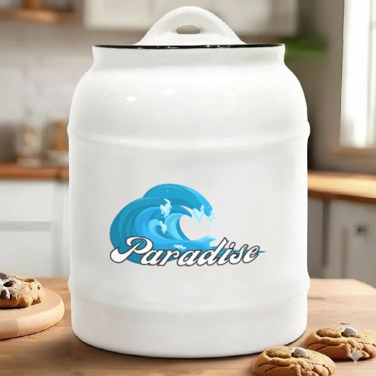 Paradise green Ceramic Cookie Jars
