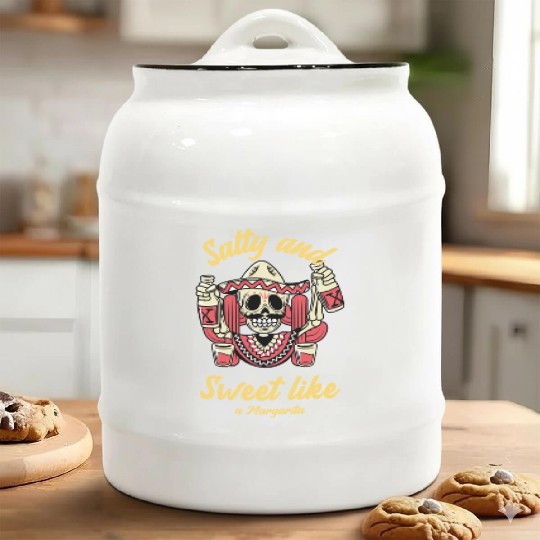 Sweet And Salty Like A Margarita Ceramic Cookie Jars