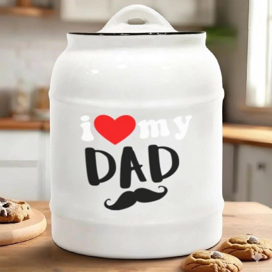 i love my dad Ceramic Cookie Jars