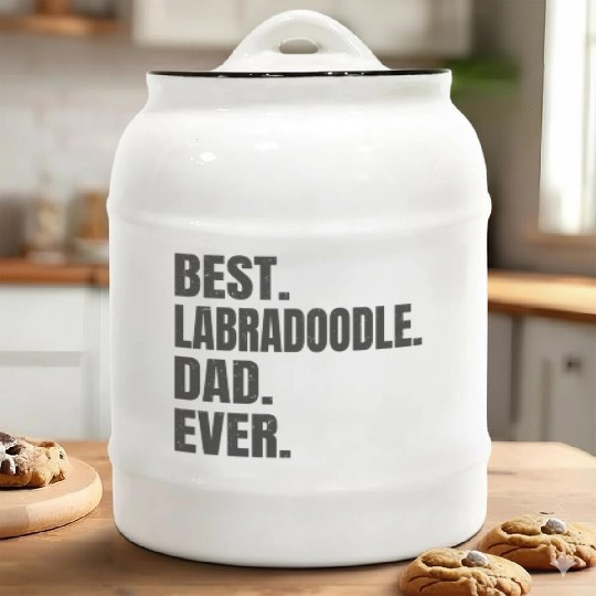 Best Labradoodle Dad Ever Ceramic Cookie Jars