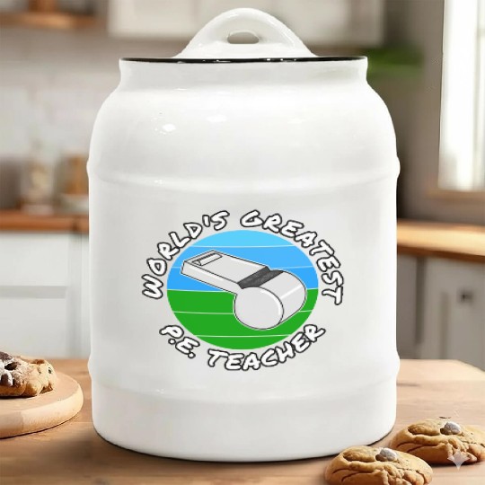 World s Greatest P E Teacher Physical Education Ceramic Cookie Jars