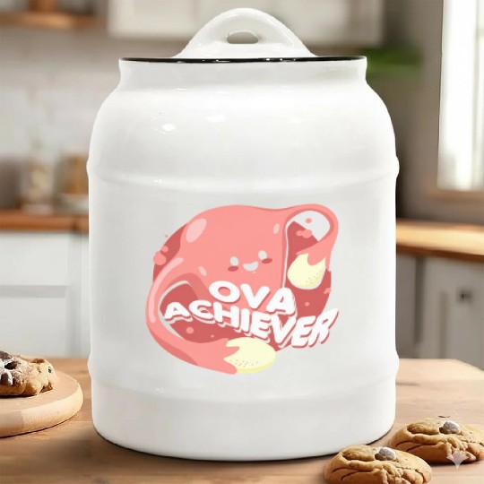 Ova Achiever For Warriors Or Patients Ceramic Cookie Jars