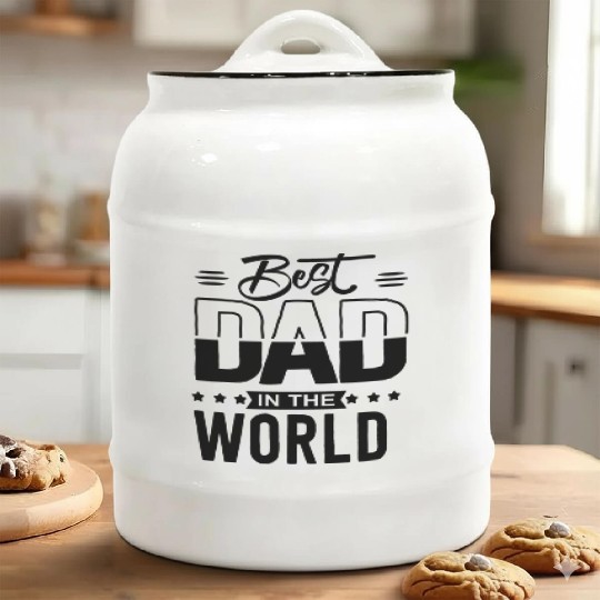 Best dad in the world (Father's day) Ceramic Cookie Jars