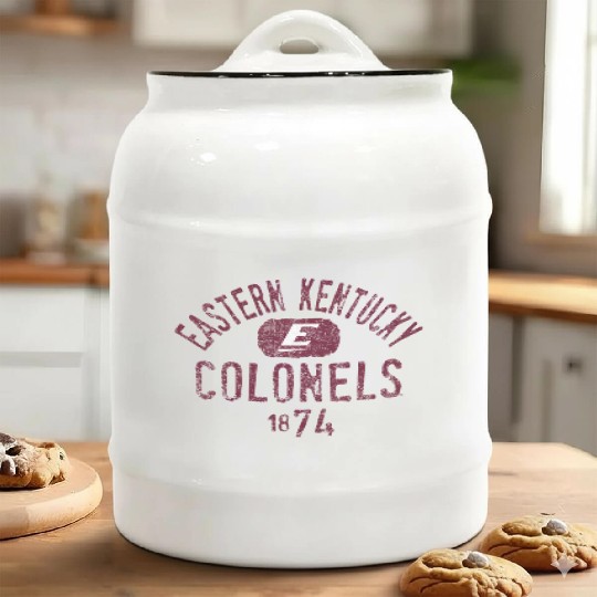 Eastern Kentucky Colonels 1874 Vintage Ceramic Cookie Jars
