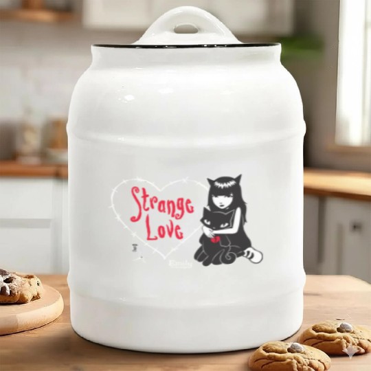 Emily The Strange Strange Love Ceramic Cookie Jars