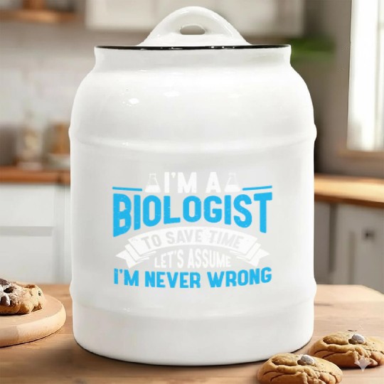 Biology Gift Biologist Ceramic Cookie Jars