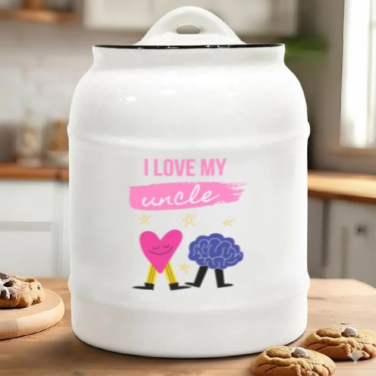 I Love My Uncle s Brain Ceramic Cookie Jars