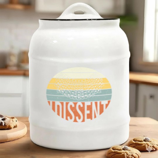 I Dissent Quote Ceramic Cookie Jars