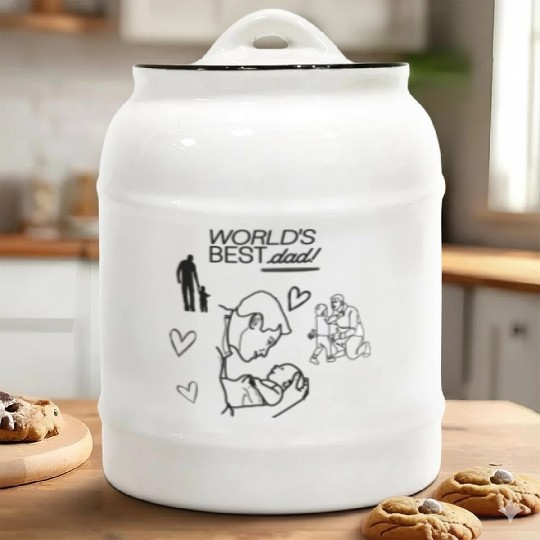 Father's Day gift Idea Ceramic Cookie Jars