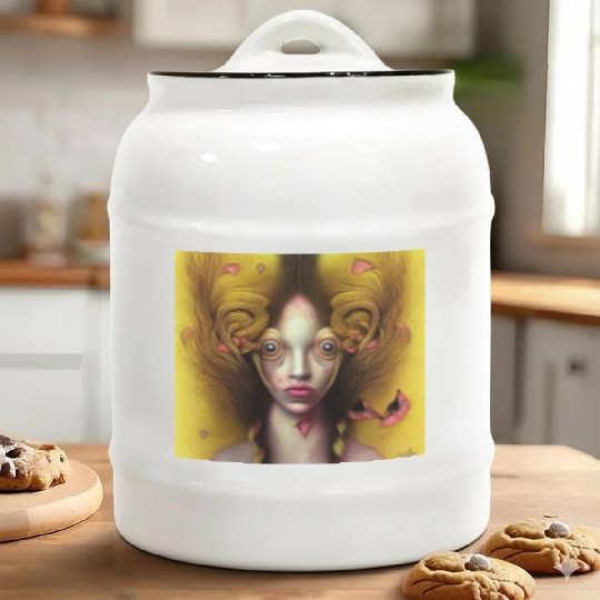 Psychedelic imagination Who am I, where am I? Ceramic Cookie Jars