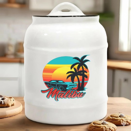 Malibu Ceramic Cookie Jars