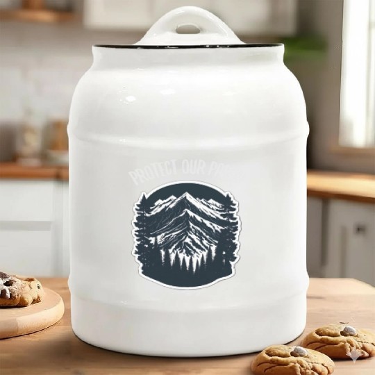 Natur Wildlife Outdoor Forest Camping Hiking Ceramic Cookie Jars