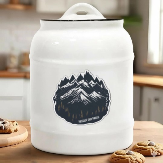 Natur Wildlife Outdoor Forest Camping Hiking Ceramic Cookie Jars