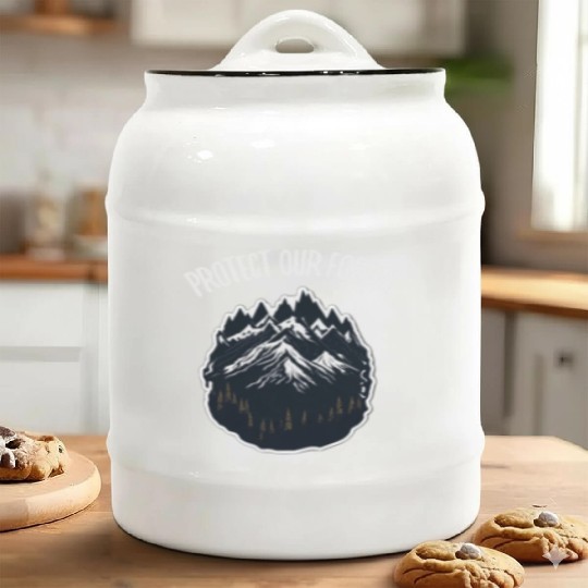 Natur Wildlife Outdoor Forest Camping Hiking Ceramic Cookie Jars