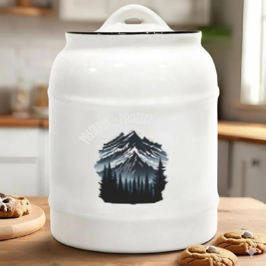 Natur Wildlife Outdoor Forest Camping Hiking Ceramic Cookie Jars