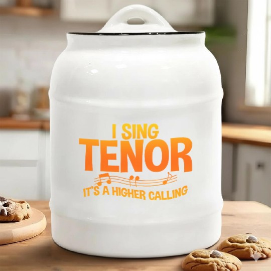 I Sing Tenor, It's A Higher Calling 2 Ceramic Cookie Jars