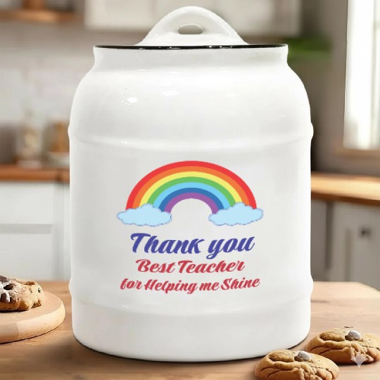 Thank you Best Teacher for helping me Shining Ceramic Cookie Jars