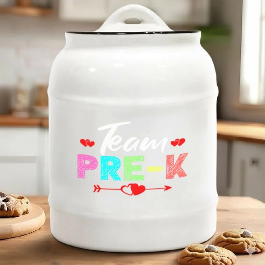 Team Pre K Teacher Ceramic Cookie Jars
