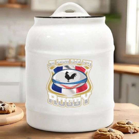 Je Peux Pas J ai Rugby France Rugby Ceramic Cookie Jars