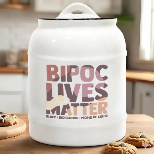 Bipoc Lives Matter Black Indigenous And People Of Ceramic Cookie Jars