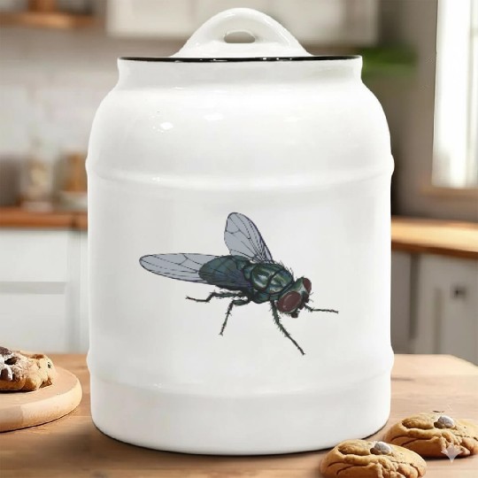 Fly Common House Fly Insect Ceramic Cookie Jars
