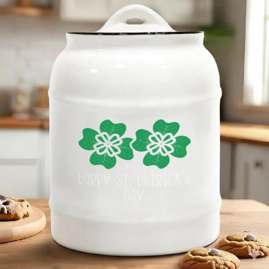 Happy St Patrick s Day Luck Of The Irish Ceramic Cookie Jars
