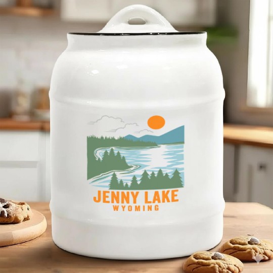 Jenny Lake Wyoming Ceramic Cookie Jars