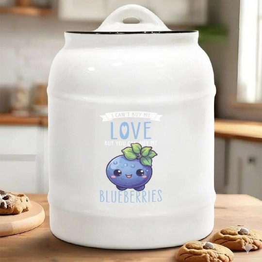 Blueberries Kawaii Ceramic Cookie Jars