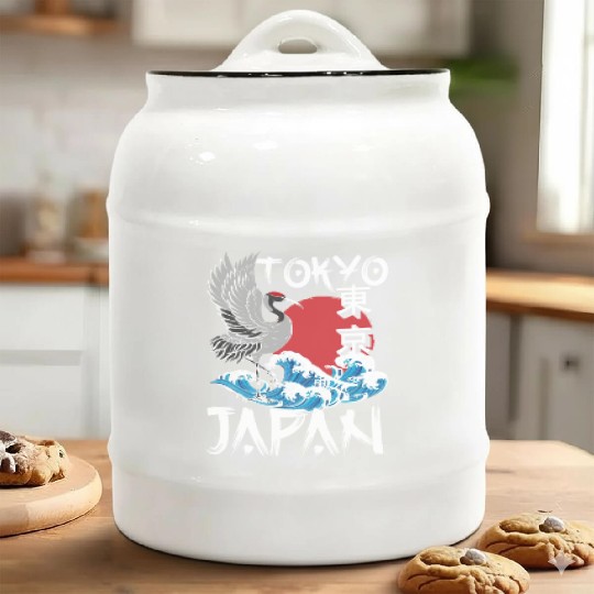 Japan Japanese Samurai Ceramic Cookie Jars