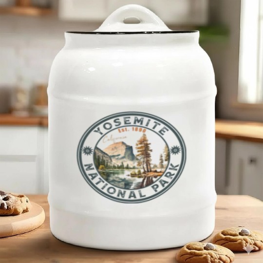 Yosemite National Park Vintage Style Half Dome Ceramic Cookie Jars