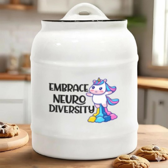 embrace neurodiversity trending Ceramic Cookie Jars