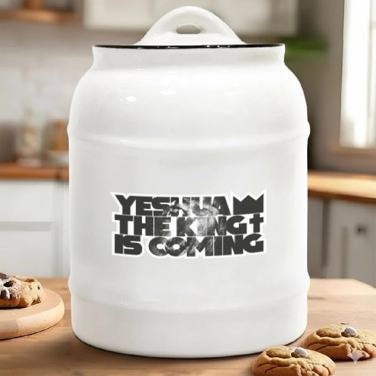 YESHUA THE KING IS COMING Ceramic Cookie Jars