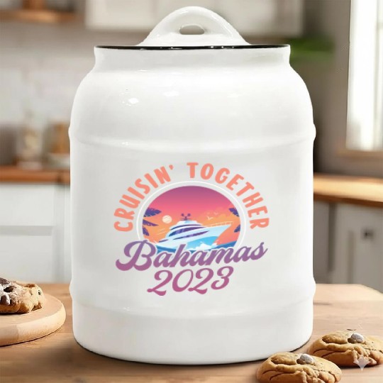 Cruisin Together Bahamas 2023 Ceramic Cookie Jars