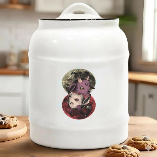 As Above So Below Goat Ceramic Cookie Jars