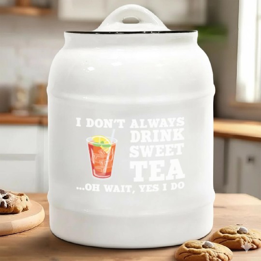 Funny Sweet Tea Humor Costume Ceramic Cookie Jars
