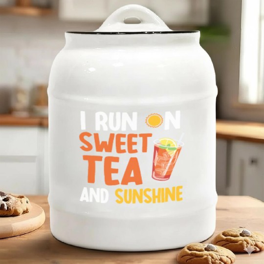 Sweet Tea And Sunshine Ceramic Cookie Jars
