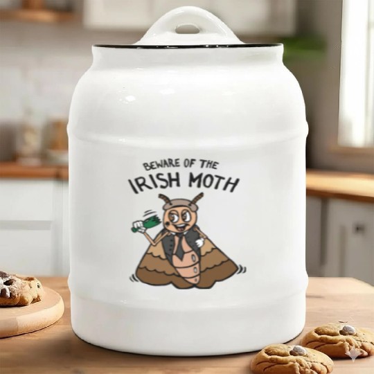Beware of the Irish Moth / Mob Ceramic Cookie Jars