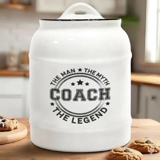 Coach The The Myth The Legend Coach Ceramic Cookie Jars