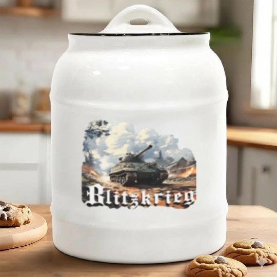 World War 2 Blitzkrieg Ceramic Cookie Jars