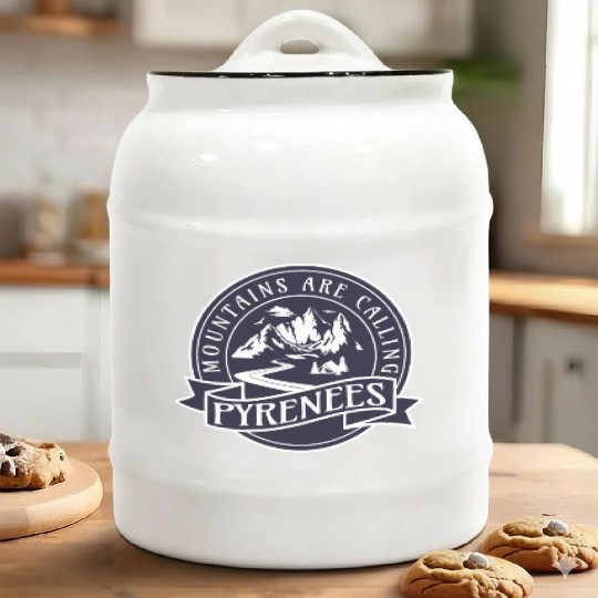 Pyrenees France Mountains Are Calling Ceramic Cookie Jars