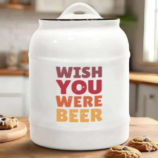 I wish you were here with me nature Ceramic Cookie Jars