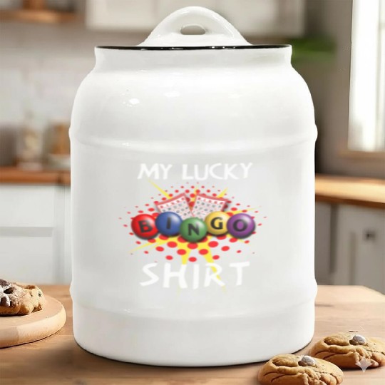 My Lucky Bingo Lucky Player Ceramic Cookie Jars